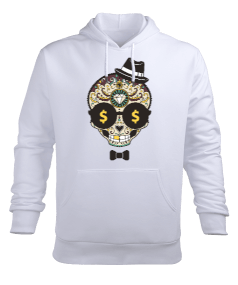 Kuru Kafa Tasarımı Erkek Kapüşonlu Hoodie Sweatshirt