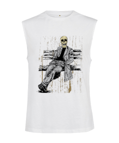 kurukafa-skull kesik kol unisex t-shirt Kesik Kol Unisex Tişört