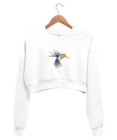 Kuş Kadın Crop Sweatshirt