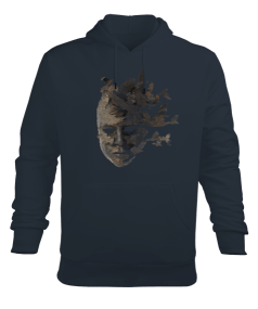 KUŞ MASKELİ SWEATSHİRT Erkek Kapüşonlu Hoodie Sweatshirt