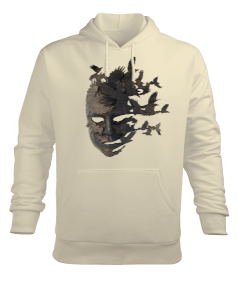 KUŞ MASKELİ SWEATSHİRT Erkek Kapüşonlu Hoodie Sweatshirt