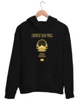 Kuzey Makedonya,Makedonya,Makedonya Bayrağı,Makedonya logosu,Macedonia flag.? Siyah Unisex Kapşonlu Sweatshirt - Thumbnail