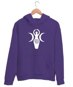 Kybele - Kibele Tanrıça Mor Unisex Kapşonlu Sweatshirt