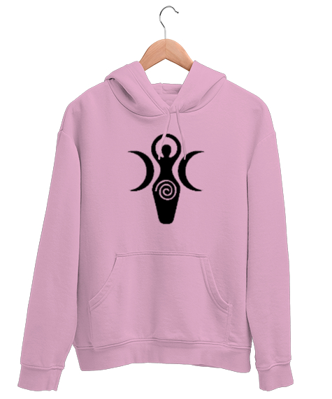 Tisho - Kybele - Kibele Tanrıça Pembe Unisex Kapşonlu Sweatshirt