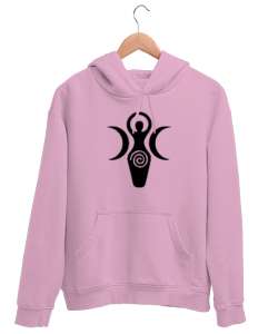 Kybele - Kibele Tanrıça Pembe Unisex Kapşonlu Sweatshirt