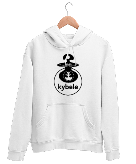 Tisho - Kybele - Kibele Tanrıça V2 Beyaz Unisex Kapşonlu Sweatshirt