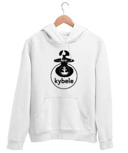 Kybele - Kibele Tanrıça V2 Beyaz Unisex Kapşonlu Sweatshirt