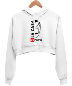 la casa de papel - 2 Kadın Crop Hoodie Kapüşonlu Sweatshirt