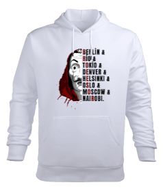 La Casa De Papel City Erkek Kapüşonlu Hoodie Sweatshirt