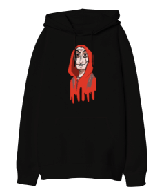 La Casa De Papel Oversize Unisex Kapüşonlu Sweatshirt