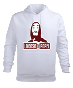 La Casa De Papel Tasarım Erkek Kapüşonlu Hoodie Sweatshirt