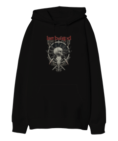 Lamb of God Baskılı Siyah Oversize Unisex Kapüşonlu Sweatshirt