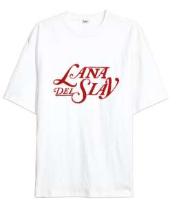 Lana Del Slay Rey Beyaz Oversize Unisex Tişört