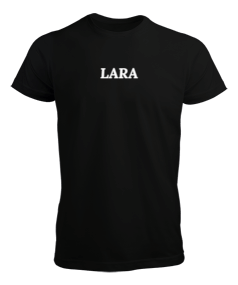 Lara Siyah Erkek Tshirt Erkek Tişört