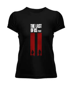 Last of Us Part II Tasarım Baskılı Siyah Kadın Tişört