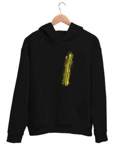 Lastik Tekerlek İzi Siyah Unisex Kapşonlu Sweatshirt