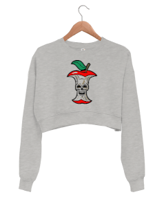 Laughter Apple Kadın Crop Sweatshirt