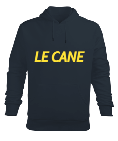 Le Cane yazılı Erkek Kapüşonlu Hoodie Sweatshirt