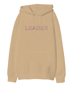 Leader Oversize Unisex Kapüşonlu Sweatshirt