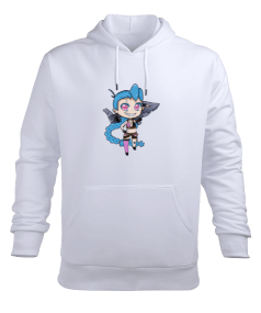 League Of Legends Arcane Jinx Erkek Kapüşonlu Hoodie Sweatshirt