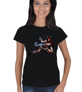 League of Legends Cici Kedi Katarina T-shirt Kadın Tişört