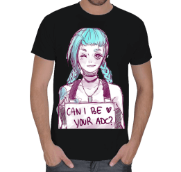 League Of Legends Erkek t-shirt Jinx ADC Erkek Tişört