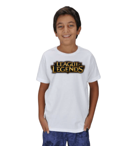 League of Legends Ön Baskılı T-Shirt Çocuk Unisex