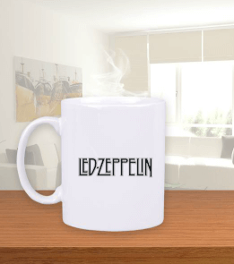 Led Zeppelin Beyaz Kupa Bardak