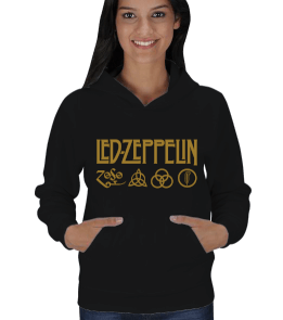 Led Zeppelin Kadın Kapşonlu