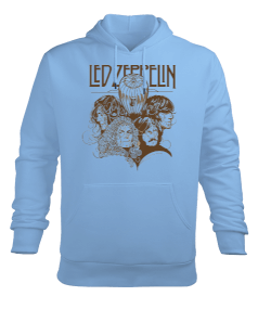 Led Zeppelin Rock Tasarım Baskılı Erkek Kapüşonlu Hoodie Sweatshirt