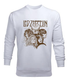 Led Zeppelin Rock Tasarım Baskılı Erkek Sweatshirt