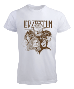 Led Zeppelin Rock Tasarım Baskılı Erkek Tişört