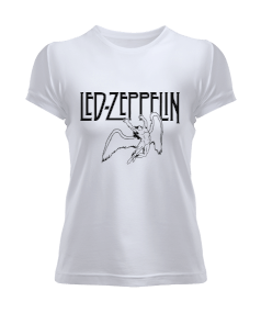 Led Zeppelin Rock Tasarım Baskılı Kadın Tişört