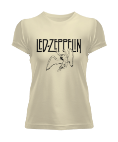 Led Zeppelin Rock Tasarım Baskılı Kadın Tişört