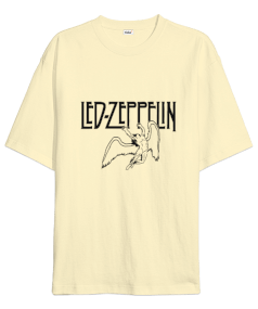 Led Zeppelin Rock Tasarım Baskılı Oversize Unisex Tişört