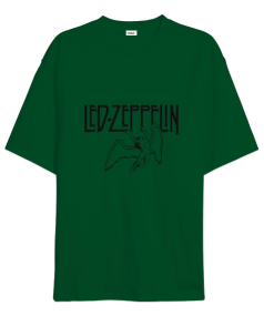 Led Zeppelin Rock Tasarım Baskılı Oversize Unisex Tişört