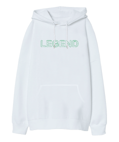 Legend Oversize Unisex Kapüşonlu Sweatshirt