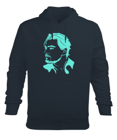 Leonardo Dicaprio Tasarım Baskılı Erkek Kapüşonlu Hoodie Sweatshirt