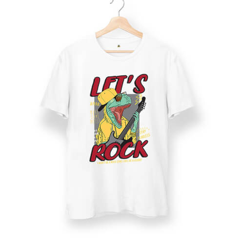 Lets Rock Unisex Kısa Kol Tişört