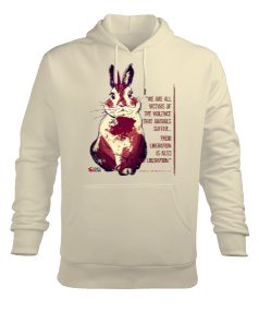 Liberation Cream Erkek Kapüşonlu Hoodie Sweatshirt