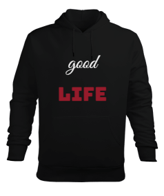 life Erkek Kapüşonlu Hoodie Sweatshirt