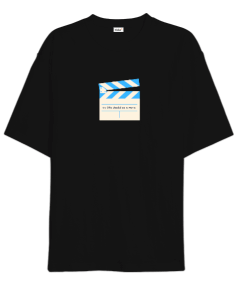 Life is a short movie Oversize Unisex Tişört