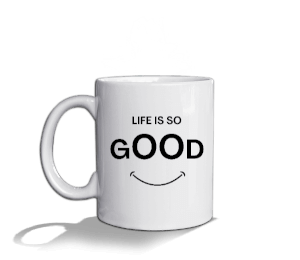 Life is So Good BYZ-1 Beyaz Kupa Bardak