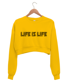 LİFE Kadın Crop Sweatshirt