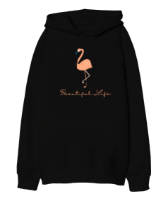 Life Oversize Unisex Kapüşonlu Sweatshirt