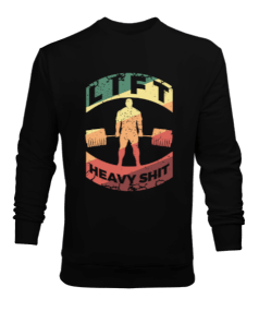 Lift GYM Vücut Geliştirme Bodybuilding Fitness Tasarım Erkek Sweatshirt