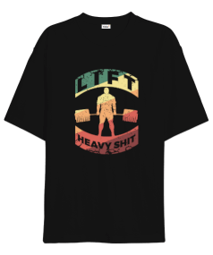 Lift GYM Vücut Geliştirme Bodybuilding Fitness Tasarım Oversize Unisex Tişört