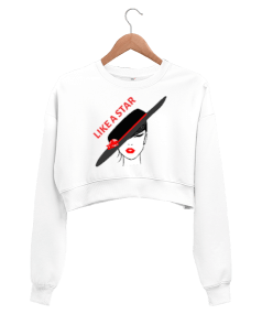 LIKE A STAR Kadın Crop Sweatshirt