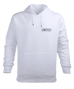 LIMITLESS YAZILI Erkek Kapüşonlu Hoodie Sweatshirt