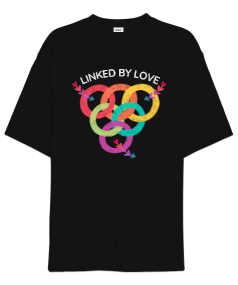 Linked By Love Oversize Unisex Tişört